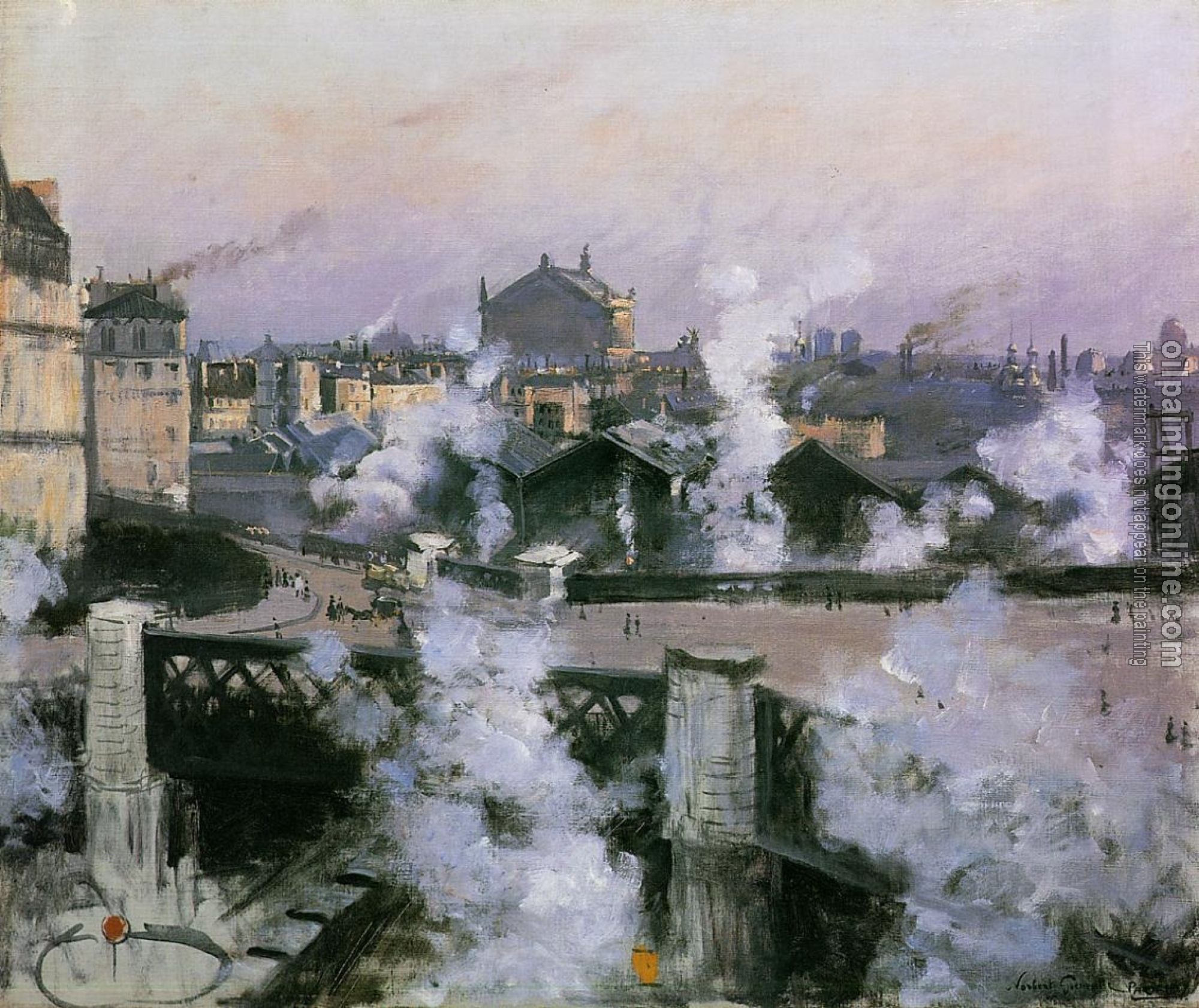 Goeneutte, Norbert - The Pont de l'Europe and Gare Saint-Lazare